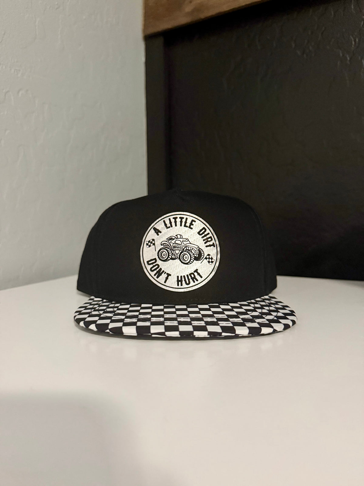 Checkered Youth Patch Hat