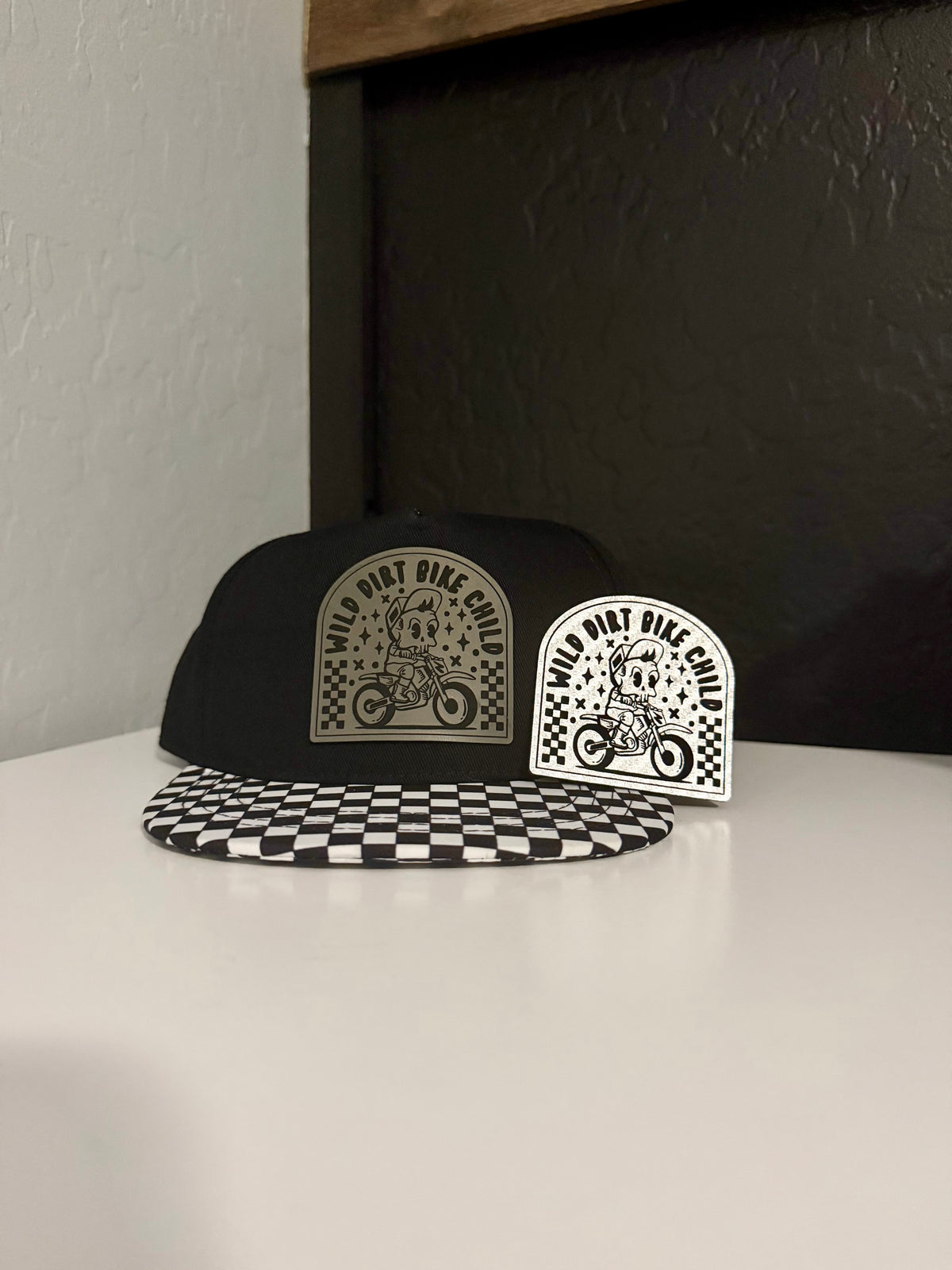 Checkered Youth Patch Hat
