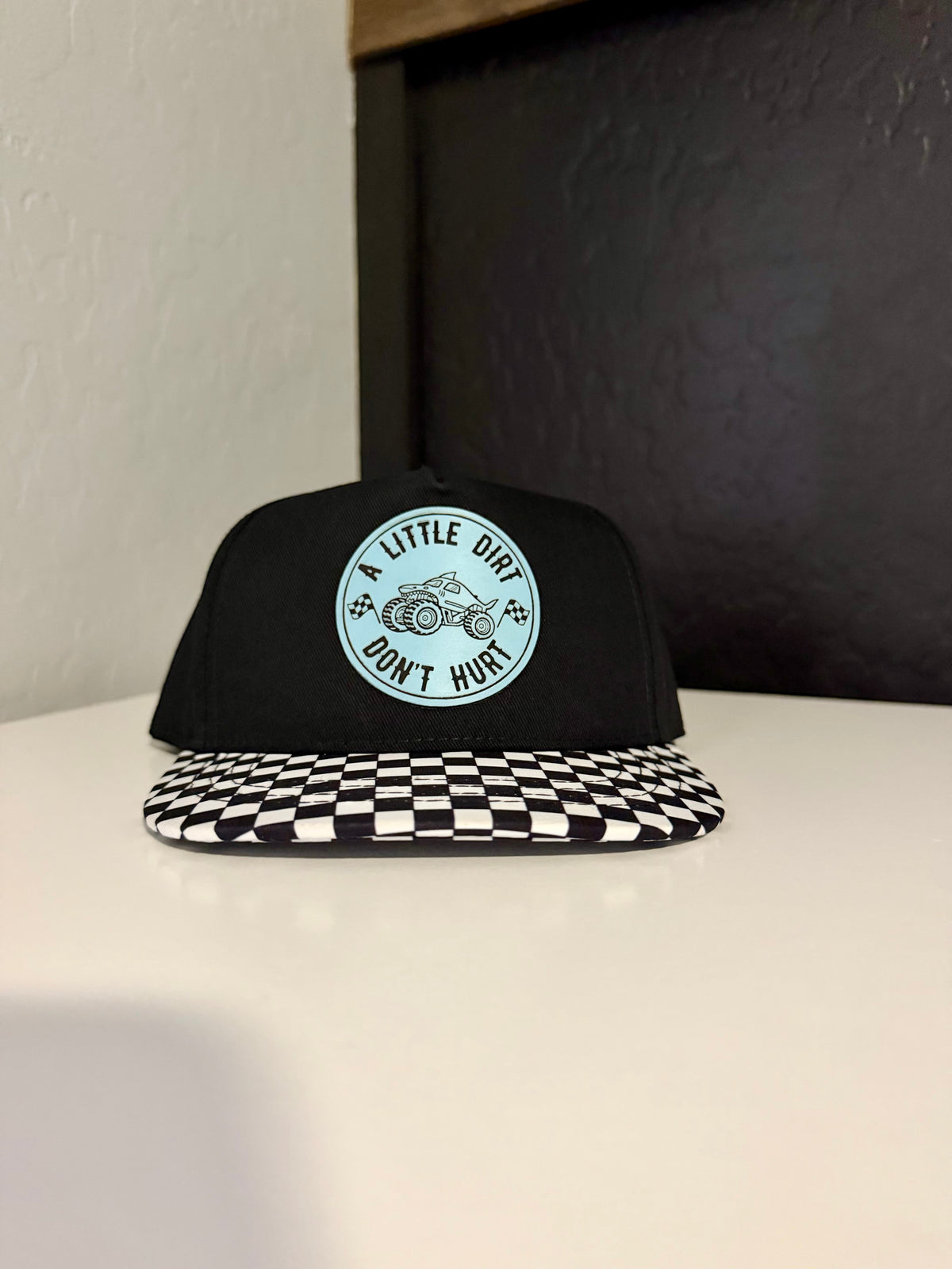 Checkered Youth Patch Hat